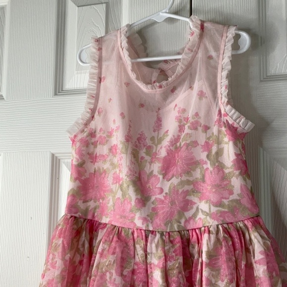 Zenzi Girls Sleeveless Floral Tulle Dress Size L (10/12) - Picture 3 of 9